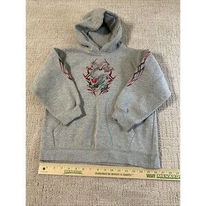 Y2K Phys. Sci Gray Hoodie Sweatshirt  Youth XL Graphic Dragon. Vintage.EUC